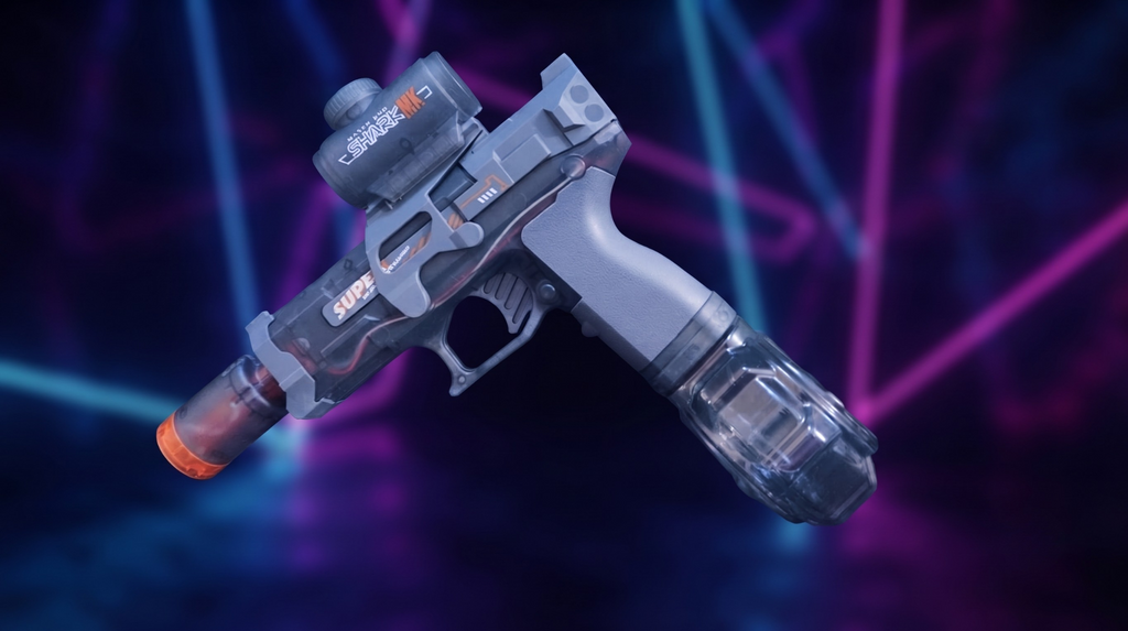 Serbatoio Originale AquaStrike Pro™: design aerodinamico e bilanciamento perfetto. L’equilibrio ideale tra capacità d’acqua e agilità per sessioni di gioco rapide e intense