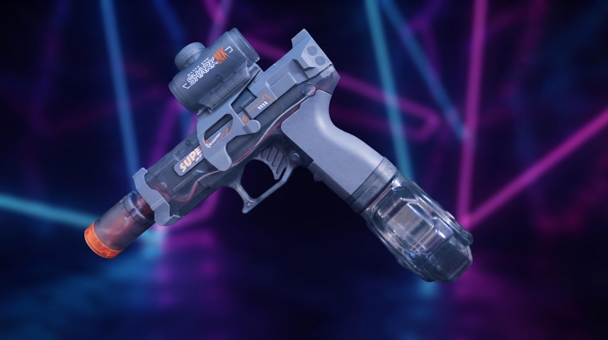 Serbatoio Originale AquaStrike Pro™: design aerodinamico e bilanciamento perfetto. L’equilibrio ideale tra capacità d’acqua e agilità per sessioni di gioco rapide e intense