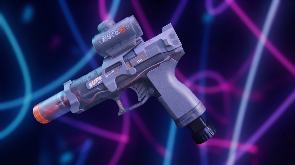 Adattatore tattico Bottle-Blaster™: trasforma la tua AquaStrike Pro™ in una macchina da guerra inarrestabile. Collega bottiglie PET standard per un’autonomia di fuoco illimitata e torna subito in battaglia.